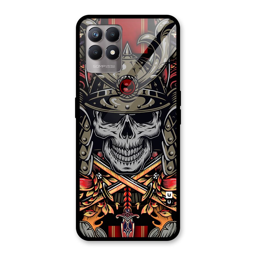 Skull Swords Snakes Glass Back Case for Realme Narzo 50