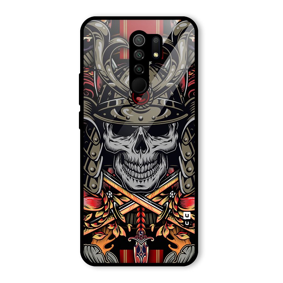 Skull Swords Snakes Glass Back Case for Redmi 9 Prime