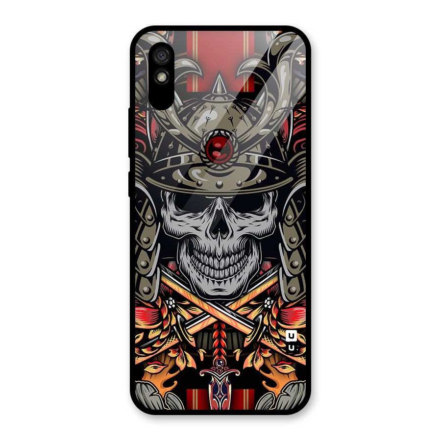 Skull Swords Snakes Glass Back Case for Redmi 9i