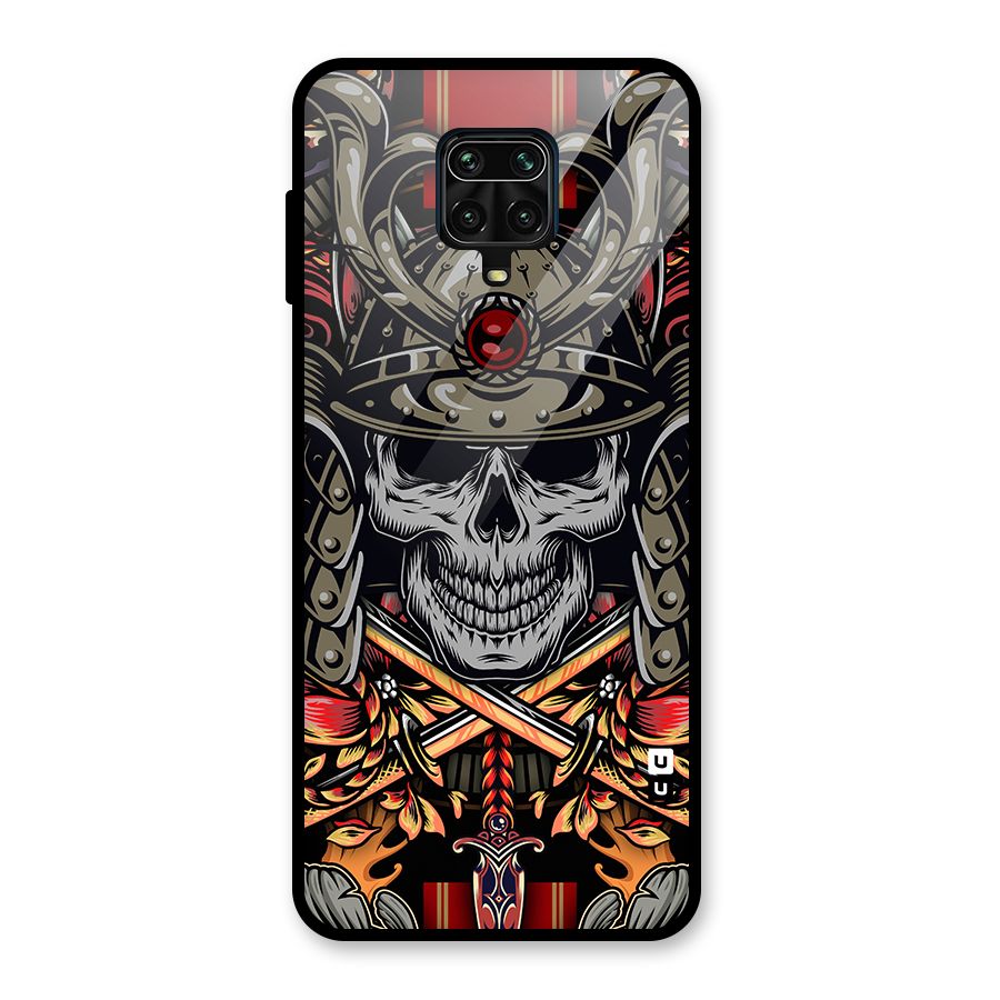 Skull Swords Snakes Glass Back Case for Redmi Note 10 Lite