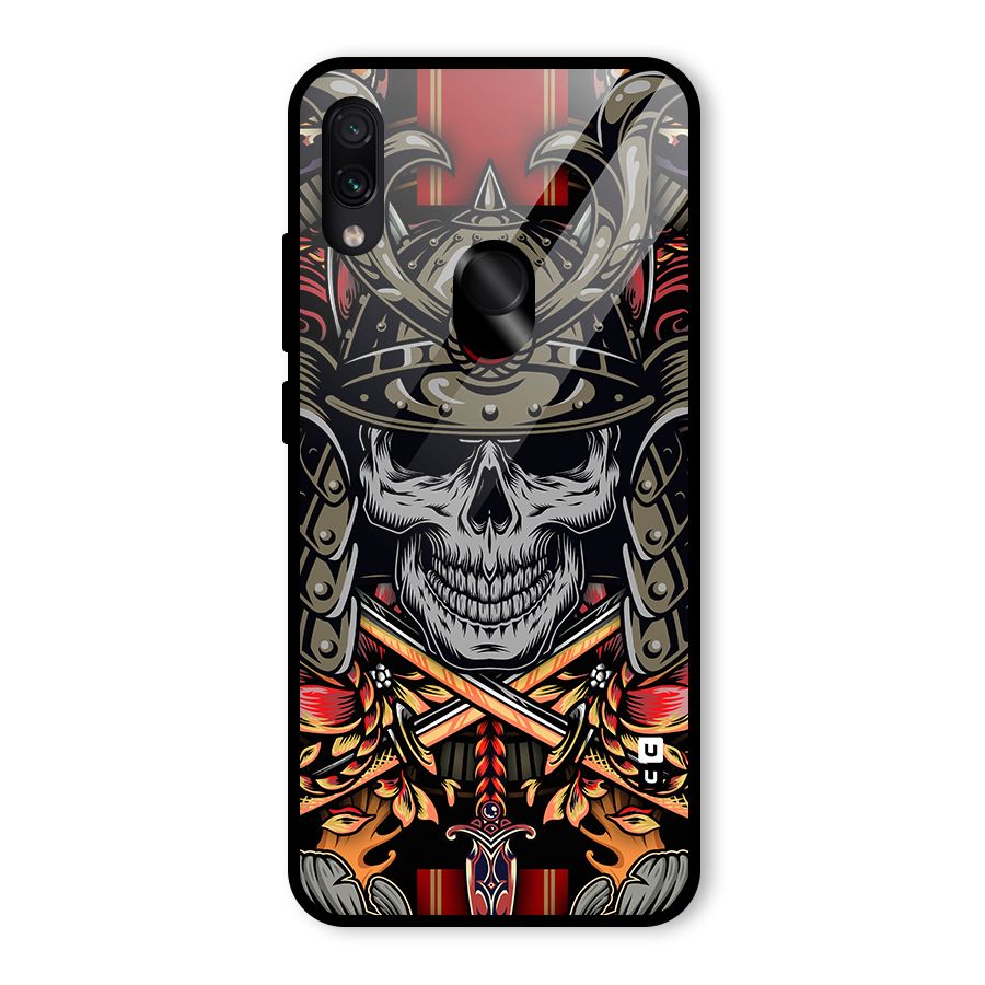 Skull Swords Snakes Glass Back Case for Redmi Note 7S