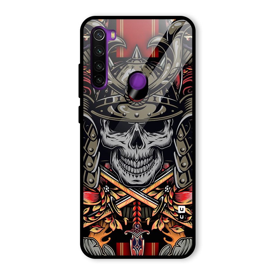 Skull Swords Snakes Glass Back Case for Redmi Note 8