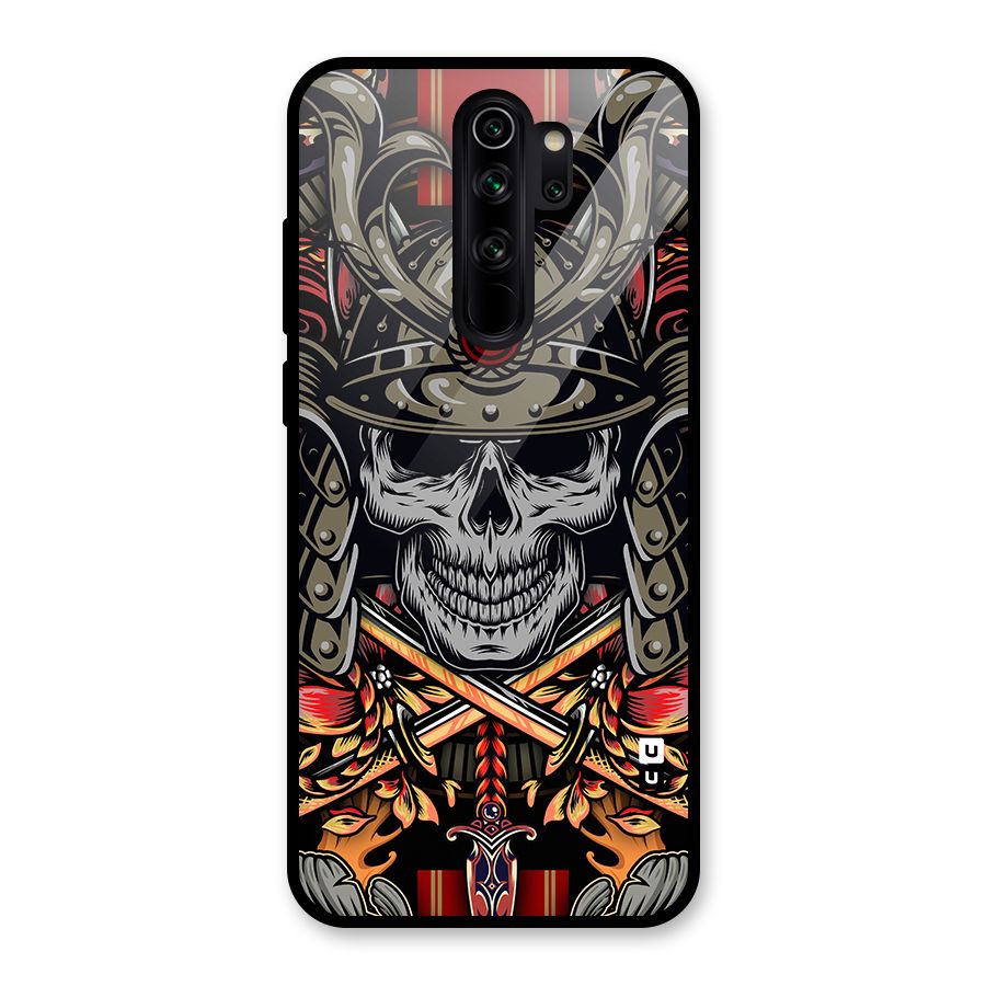 Skull Swords Snakes Glass Back Case for Redmi Note 8 Pro