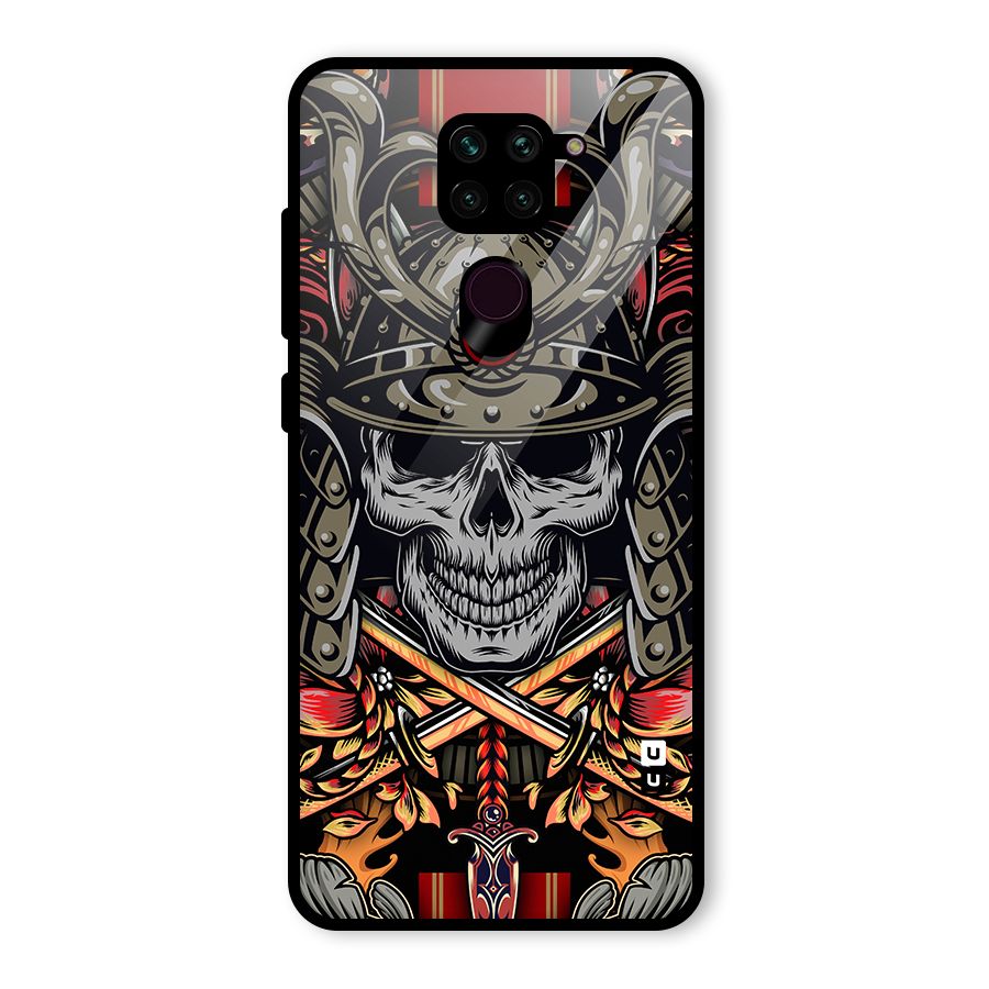 Skull Swords Snakes Glass Back Case for Redmi Note 9