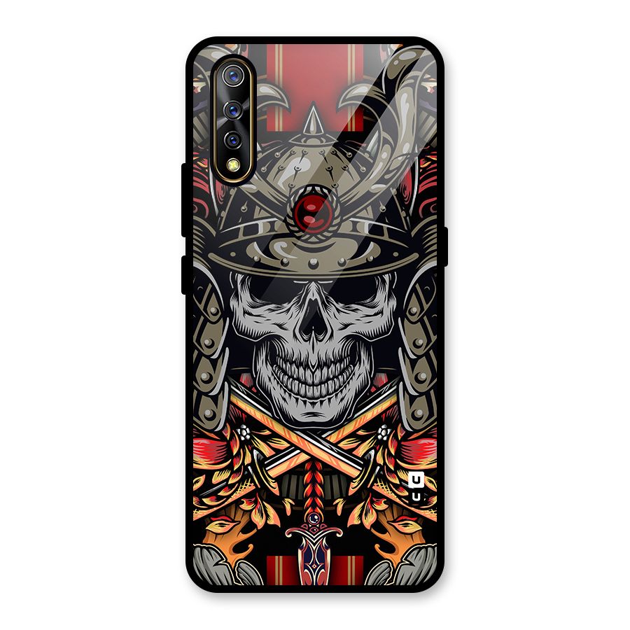 Skull Swords Snakes Glass Back Case for Vivo S1