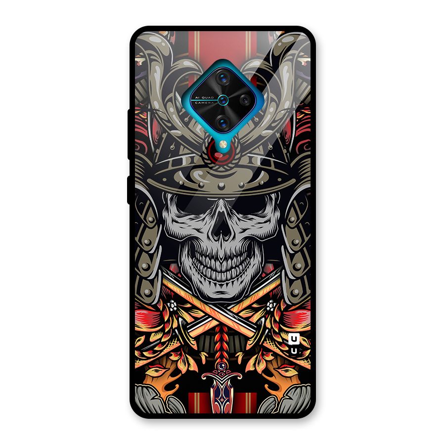 Skull Swords Snakes Glass Back Case for Vivo S1 Pro
