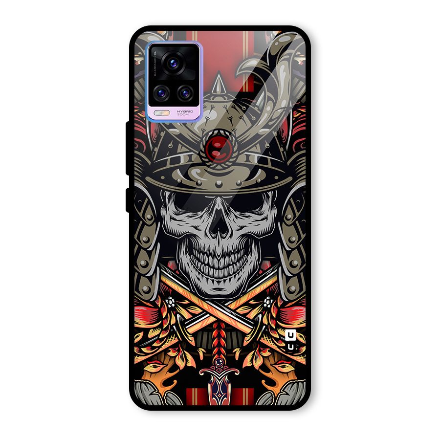Skull Swords Snakes Glass Back Case for Vivo V20 Pro