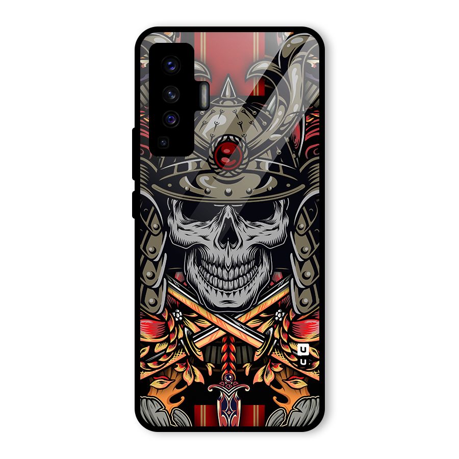 Skull Swords Snakes Glass Back Case for Vivo X50