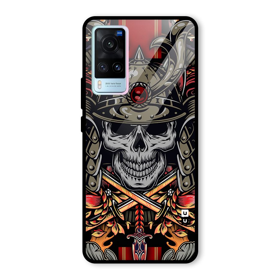 Skull Swords Snakes Glass Back Case for Vivo X60