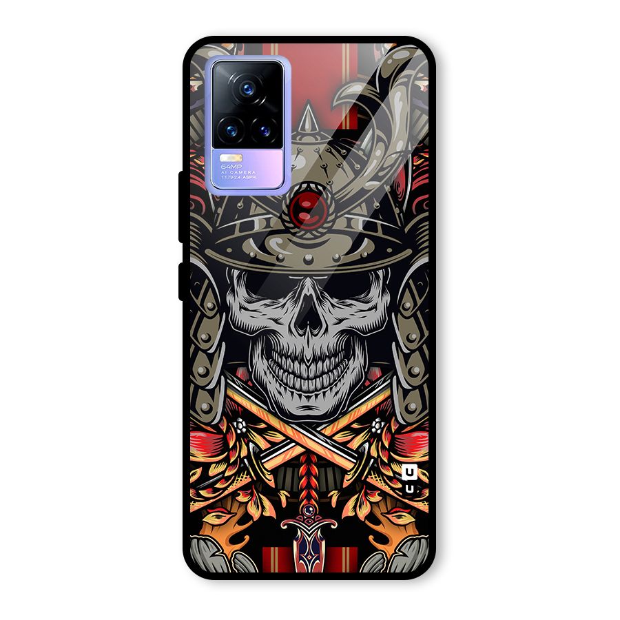 Skull Swords Snakes Glass Back Case for Vivo Y73
