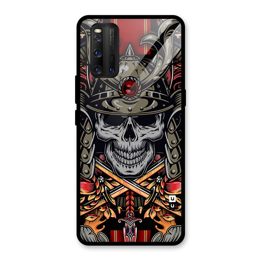 Skull Swords Snakes Glass Back Case for Vivo iQOO 3