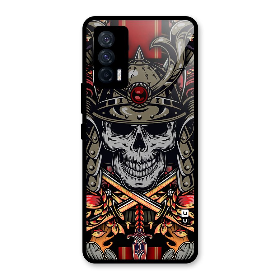 Skull Swords Snakes Glass Back Case for Vivo iQOO 7 5G