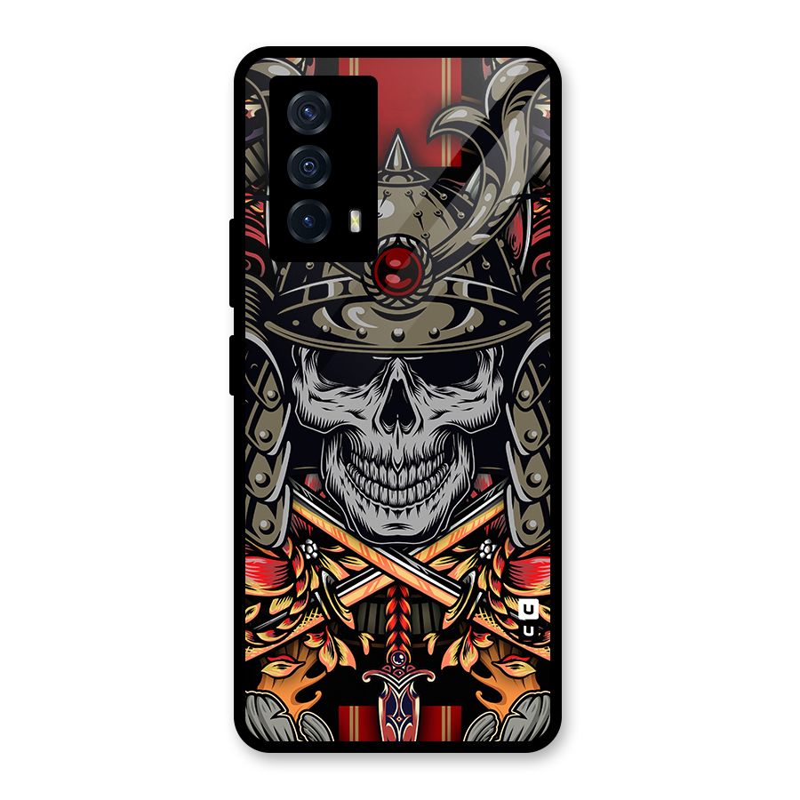 Skull Swords Snakes Glass Back Case for Vivo iQOO Z5
