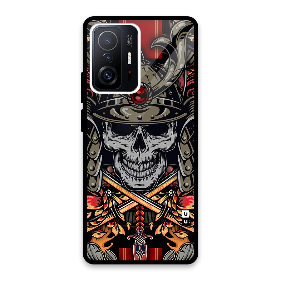 Skull Swords Snakes Glass Back Case for Xiaomi 11T Pro