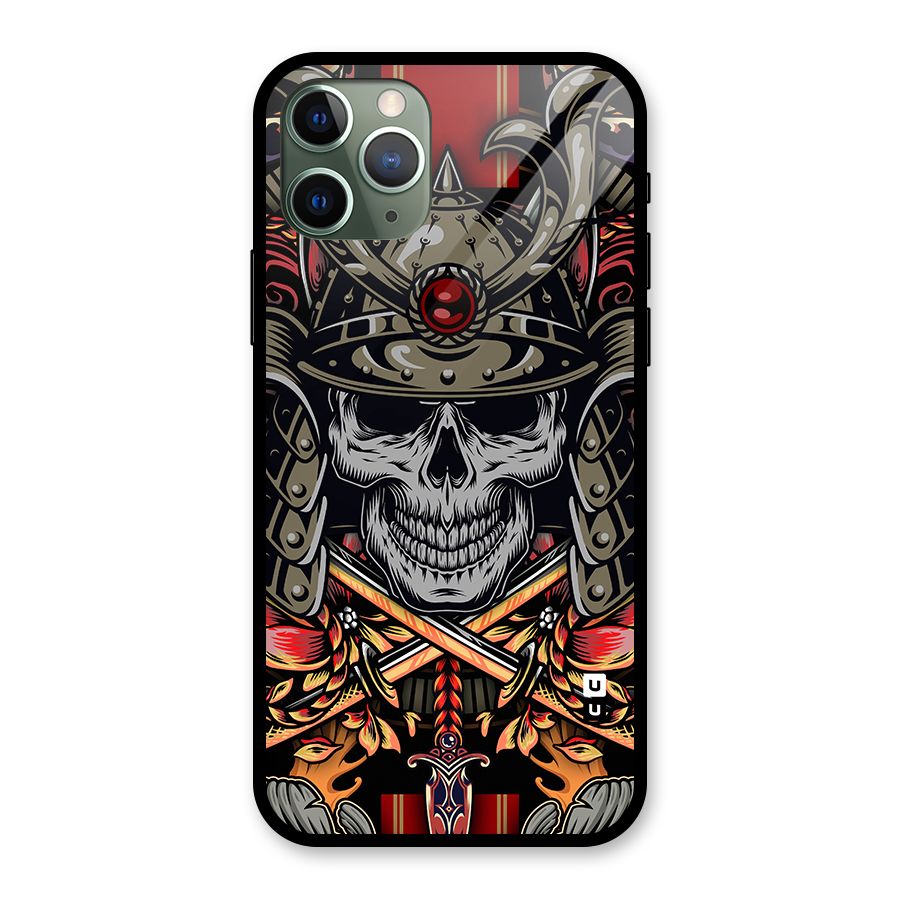 Skull Swords Snakes Glass Back Case for iPhone 11 Pro