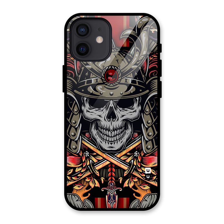 Skull Swords Snakes Glass Back Case for iPhone 12