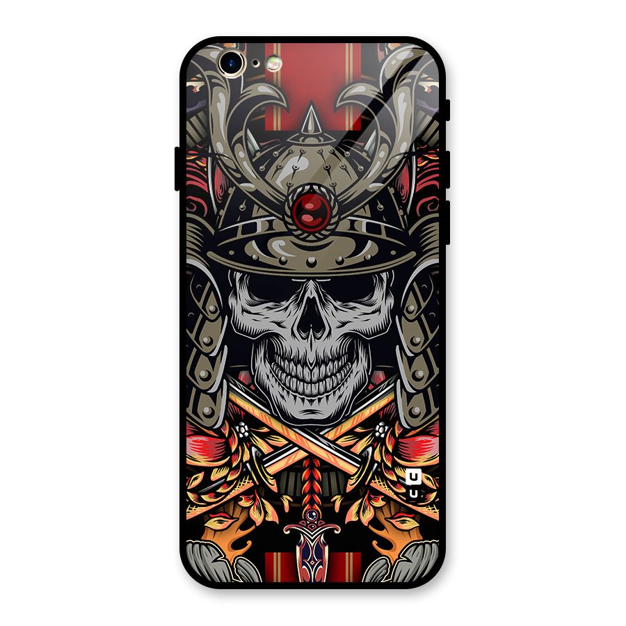 Skull Swords Snakes Glass Back Case for iPhone 6 6S