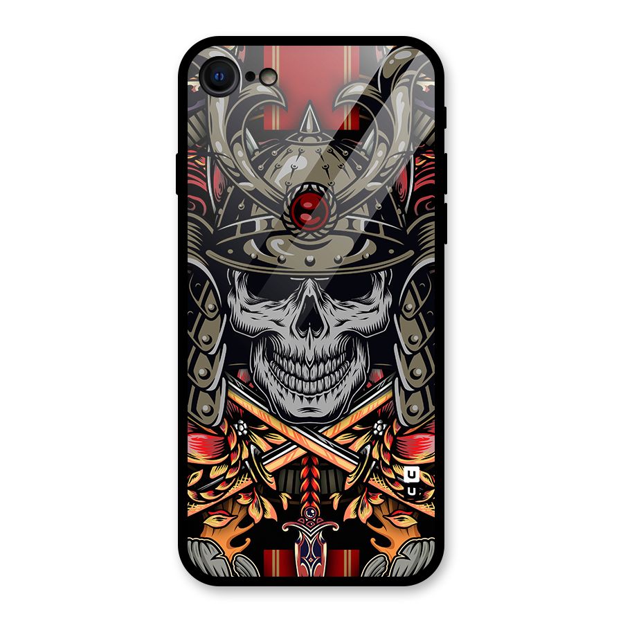 Skull Swords Snakes Glass Back Case for iPhone 7