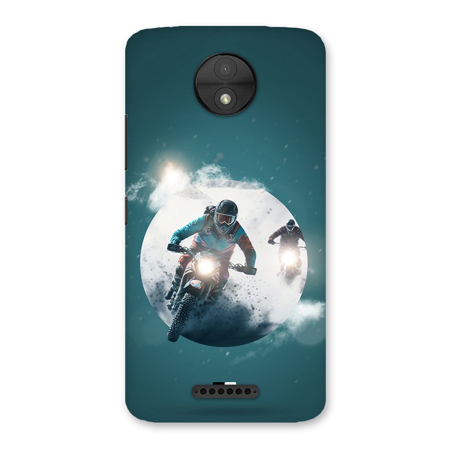 Sky Biker Back Case for Moto C