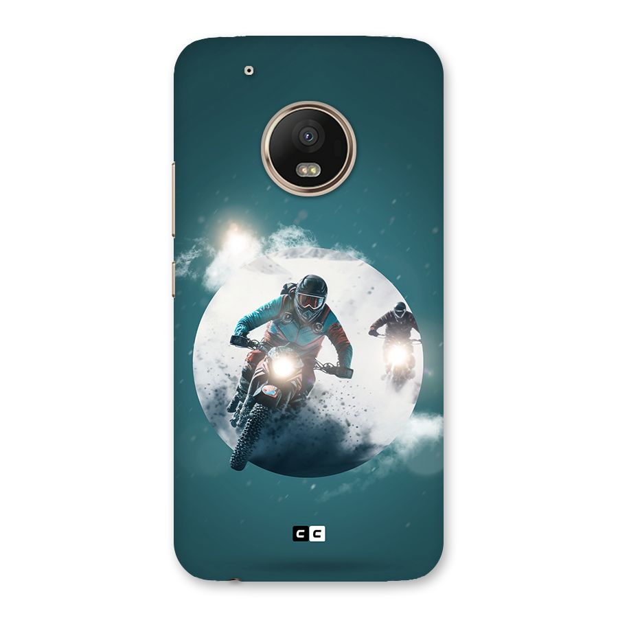 Sky Biker Back Case for Moto G5 Plus
