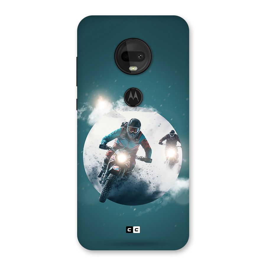 Sky Biker Back Case for Moto G7