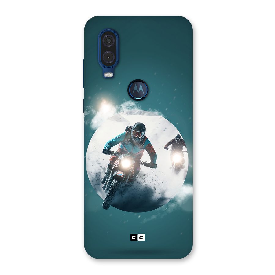Sky Biker Back Case for Motorola One Vision