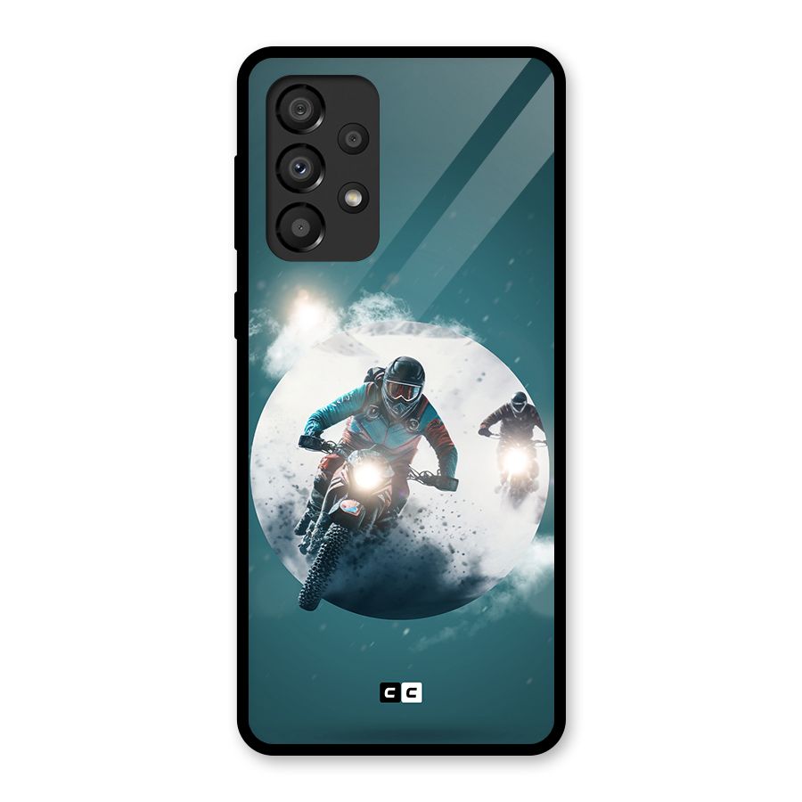 Sky Biker Glass Back Case for Galaxy A33 5G