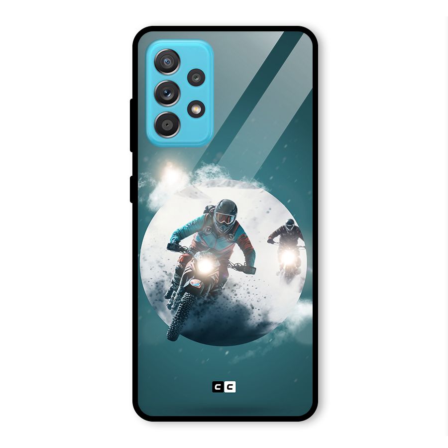 Sky Biker Glass Back Case for Galaxy A52