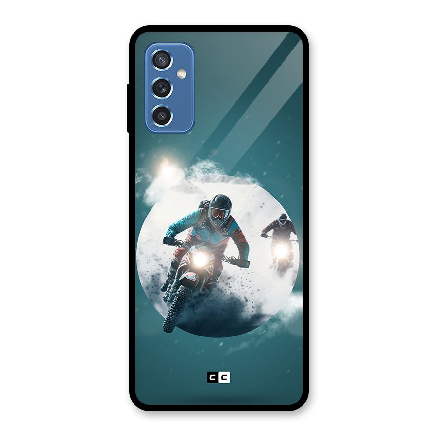 Sky Biker Glass Back Case for Galaxy M52 5G