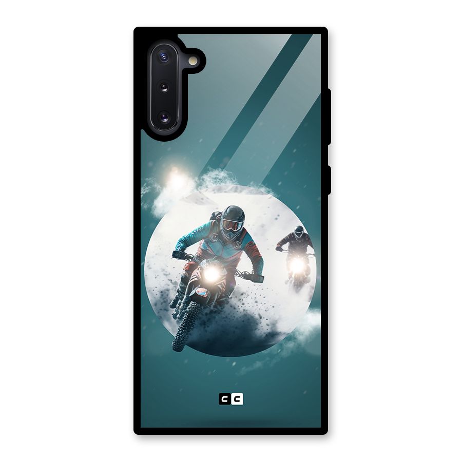 Sky Biker Glass Back Case for Galaxy Note 10