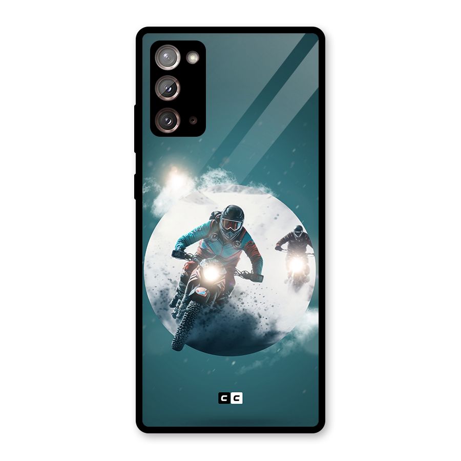 Sky Biker Glass Back Case for Galaxy Note 20