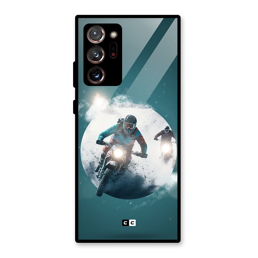 Sky Biker Glass Back Case for Galaxy Note 20 Ultra 5G