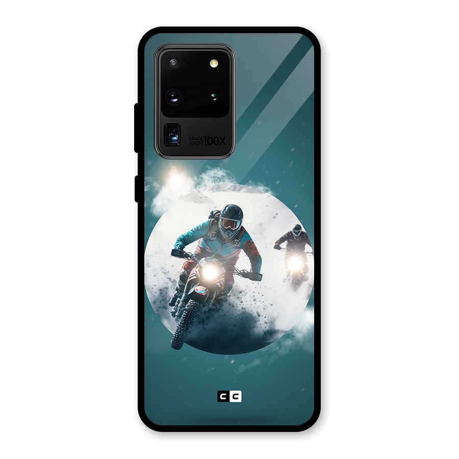 Sky Biker Glass Back Case for Galaxy S20 Ultra