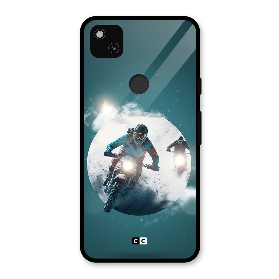 Sky Biker Glass Back Case for Google Pixel 4a