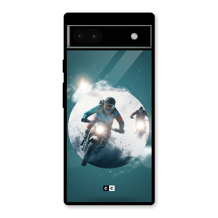 Sky Biker Glass Back Case for Google Pixel 6a
