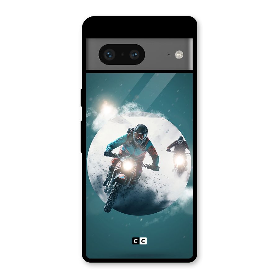 Sky Biker Glass Back Case for Google Pixel 7