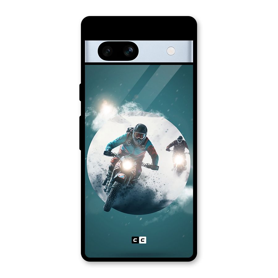 Sky Biker Glass Back Case for Google Pixel 7a