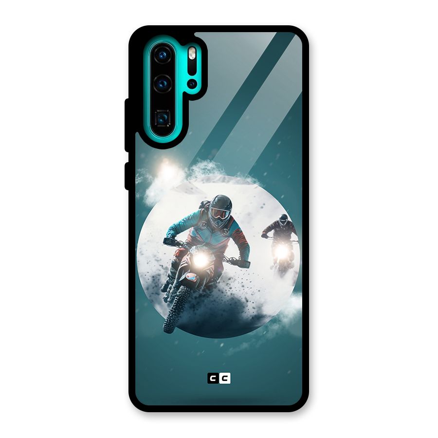 Sky Biker Glass Back Case for Huawei P30 Pro