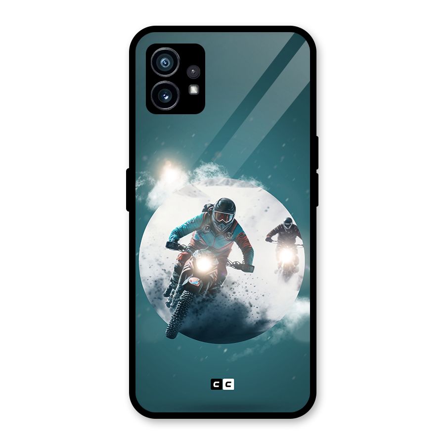 Sky Biker Glass Back Case for Nothing Phone 1