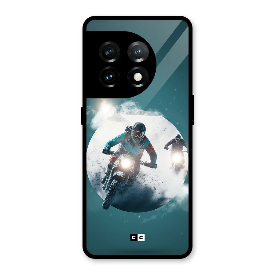 Sky Biker Glass Back Case for OnePlus 11
