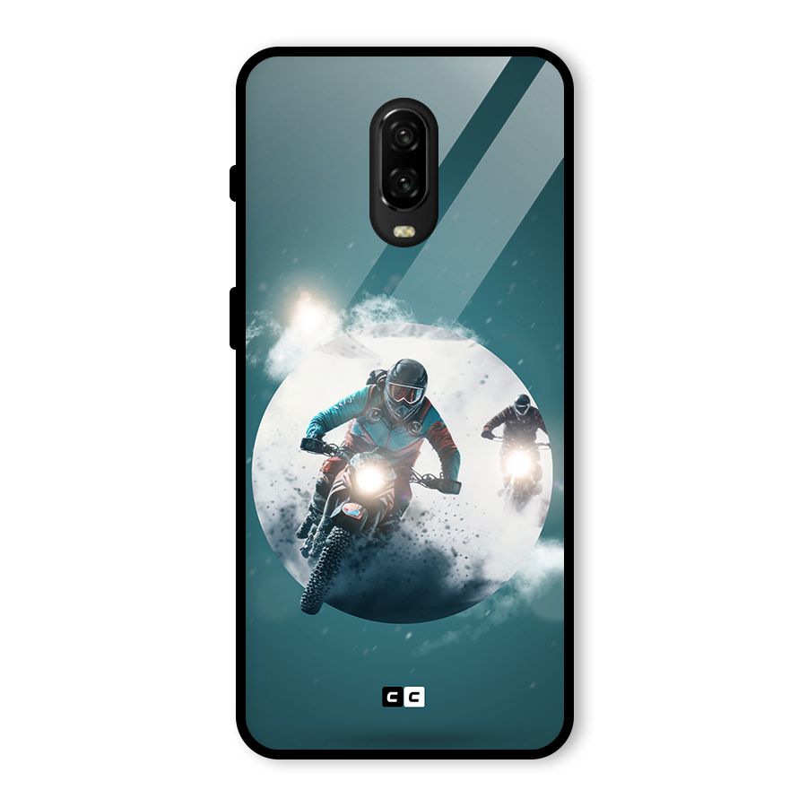 Sky Biker Glass Back Case for OnePlus 6T