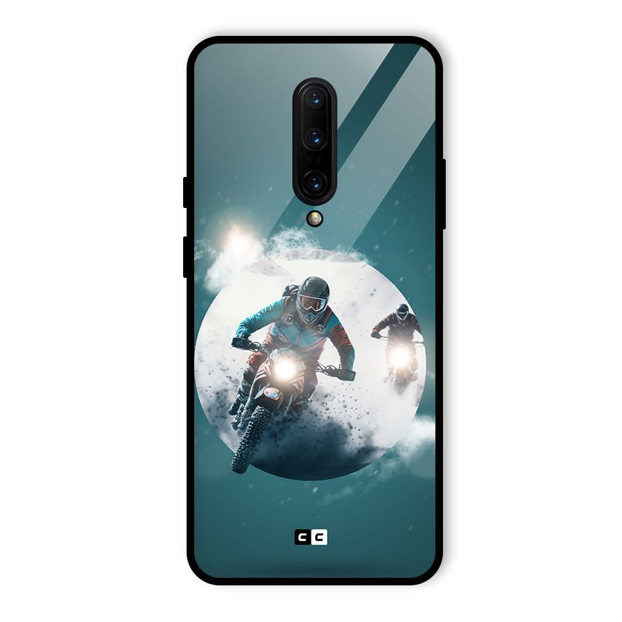 Sky Biker Glass Back Case for OnePlus 7 Pro
