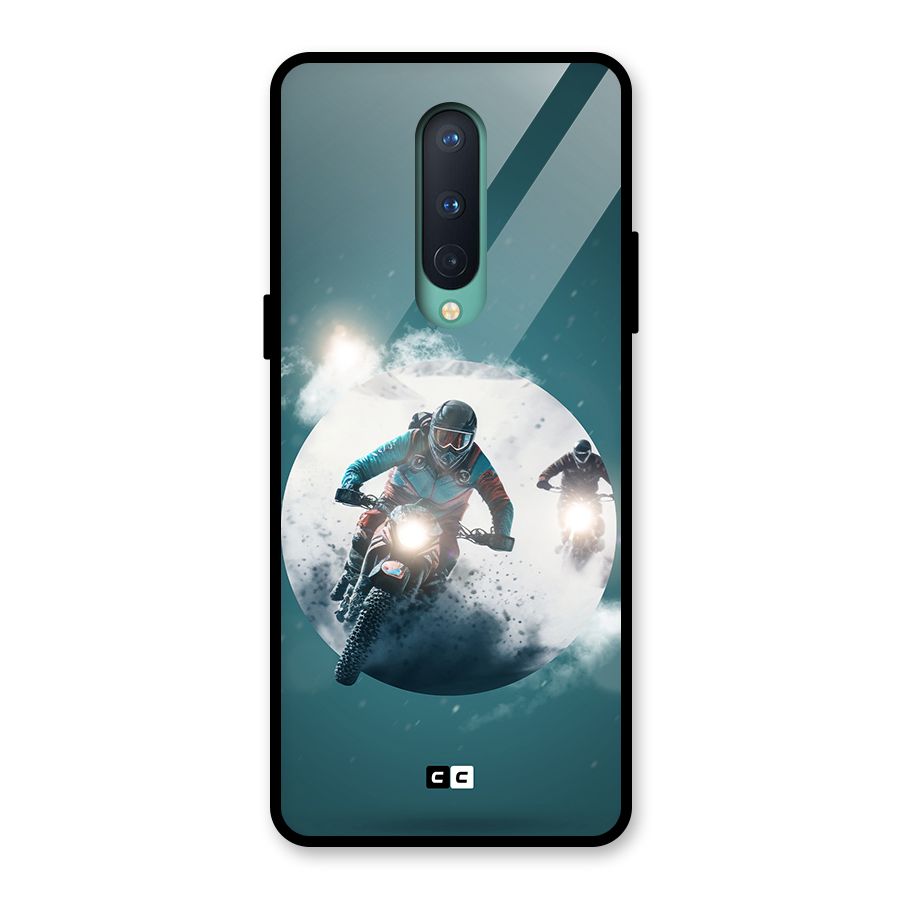Sky Biker Glass Back Case for OnePlus 8