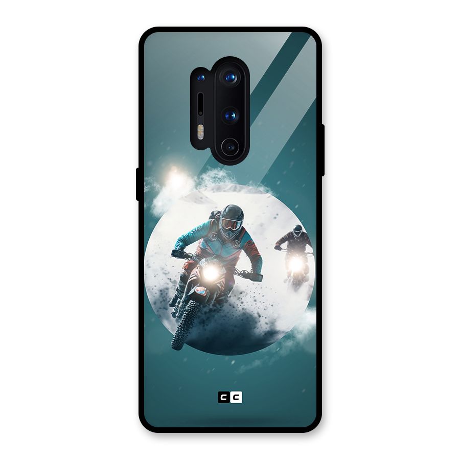 Sky Biker Glass Back Case for OnePlus 8 Pro