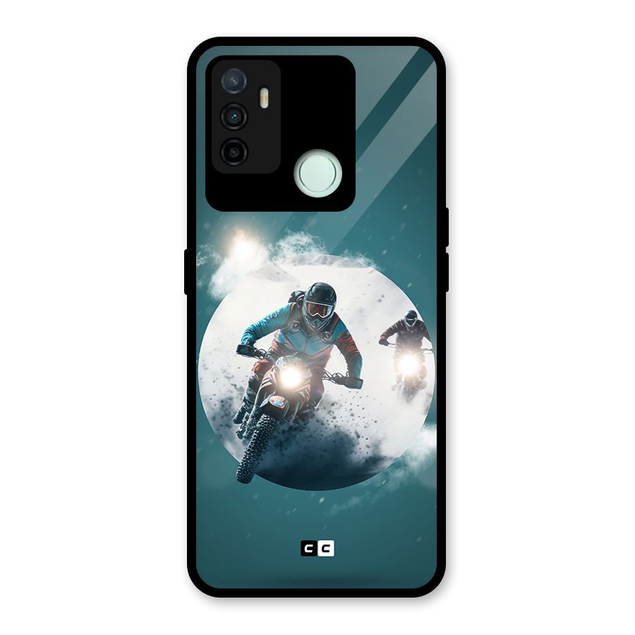 Sky Biker Glass Back Case for Oppo A53