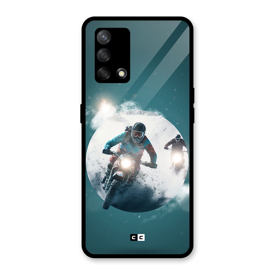 Sky Biker Glass Back Case for Oppo F19