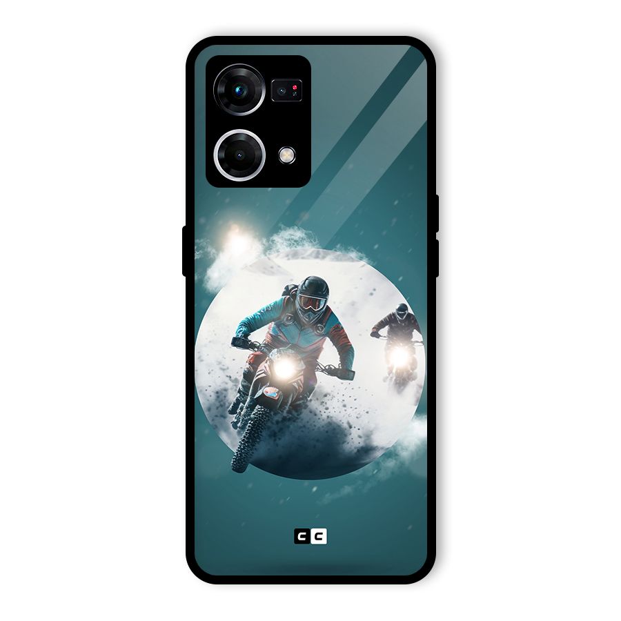 Sky Biker Glass Back Case for Oppo F21 Pro 4G