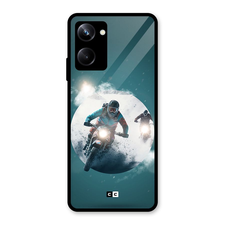 Sky Biker Glass Back Case for Realme 10 Pro