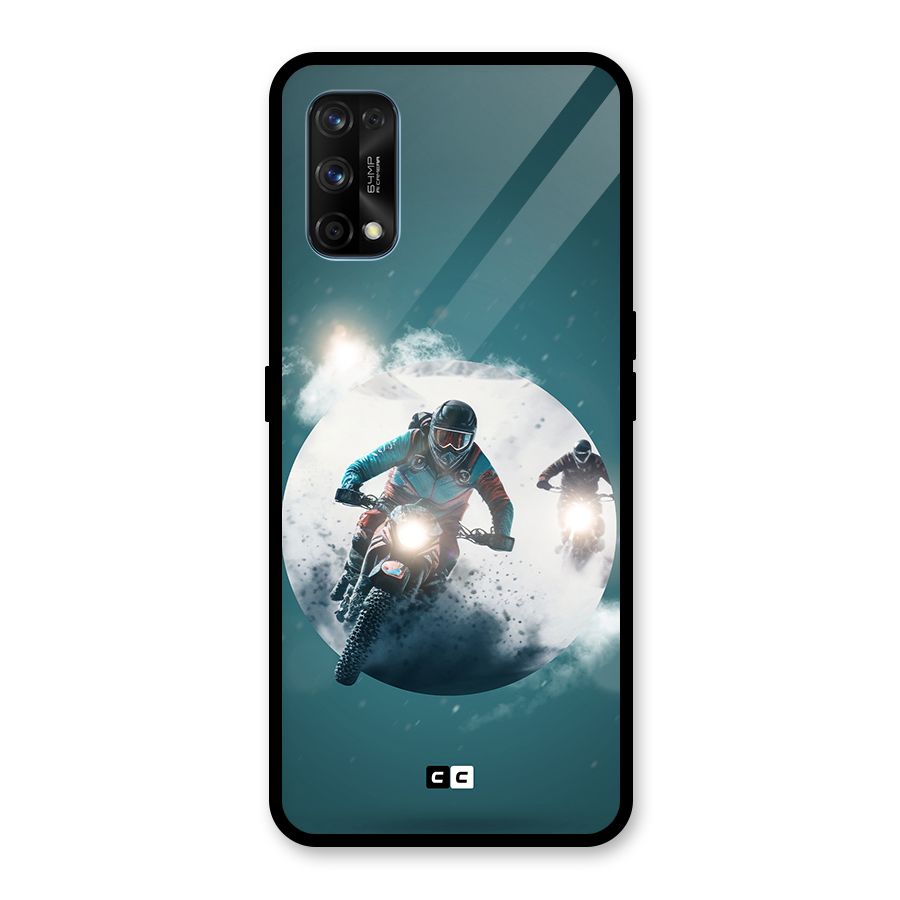 Sky Biker Glass Back Case for Realme 7 Pro