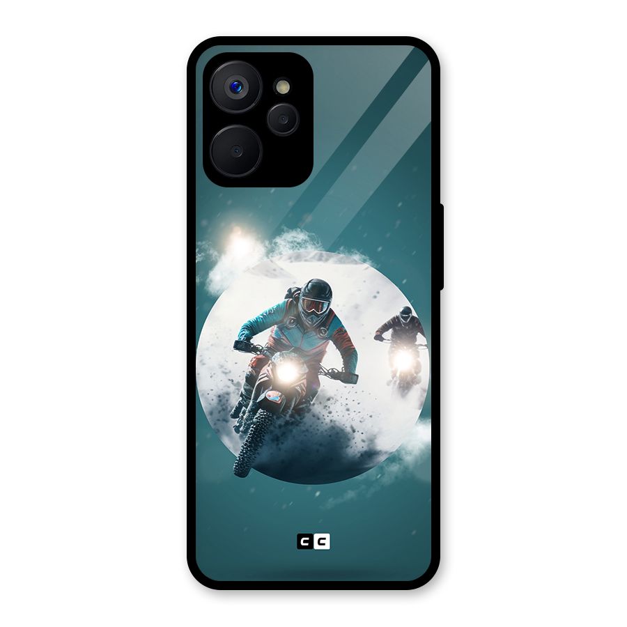 Sky Biker Glass Back Case for Realme 9i 5G